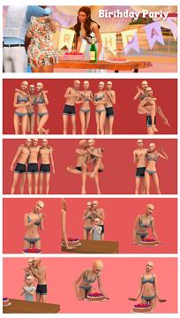 #249 Pose Pack - Birthday Party