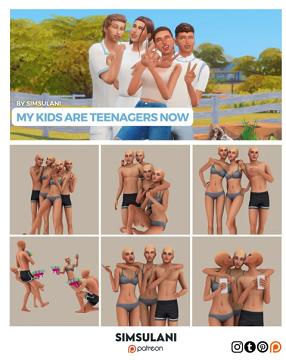 #393 Pose Pack | My kids are teenagers now !  