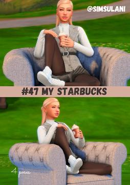 #47 POSES PACK MY STARBUCKS