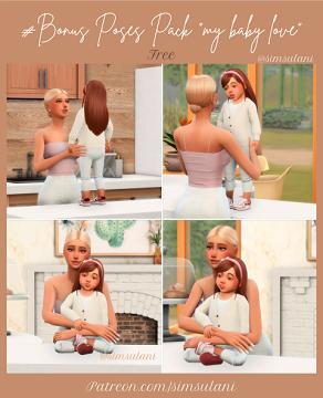 #BONUS POSES PACK "MY BABY LOVE"