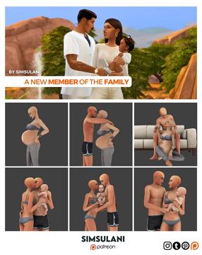 #422 Pose Pack | A new member of family (free)  