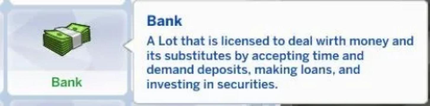 Bank Lot Trait