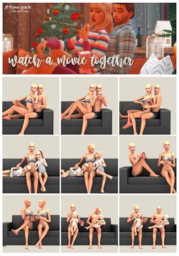 #184 Pose Pack - Watch a movie together
