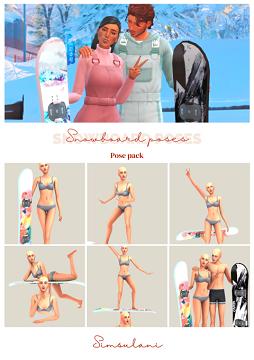 #189 Pose Pack - Snowboard Poses