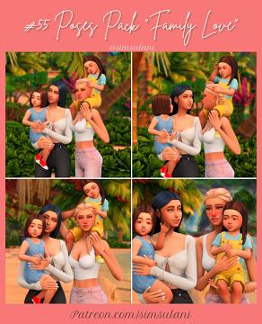 #55 Poses pack "Family Love"