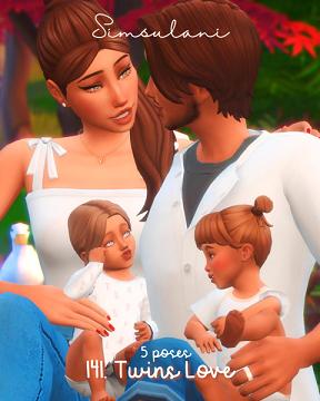 #141 Pose Pack Twins Love