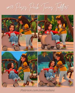 #53 POSES PACK "TWINS TODDLER"