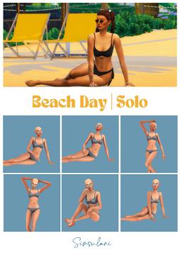 #267 Pose Pack | Beach Day | Solo (free 10 august)