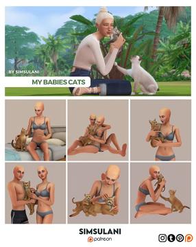 #418 Pose Pack | My babies cats 