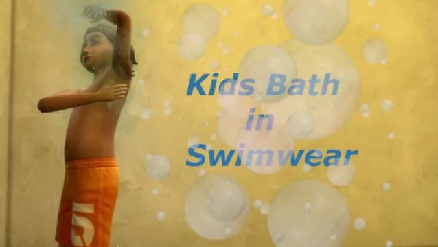 Small Mod: Kids Bath in Swimwear