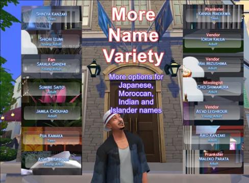 More Name Variety