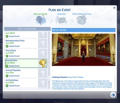 Royal Duties Event