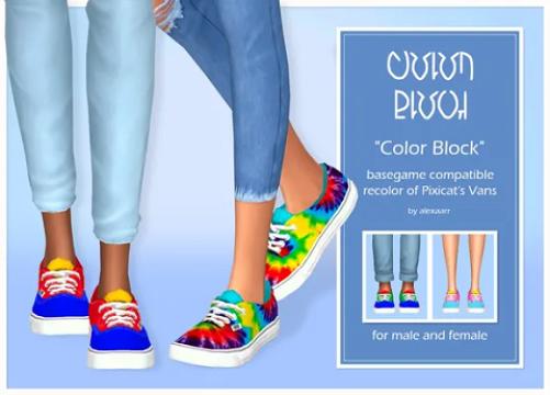 Color Block Vans