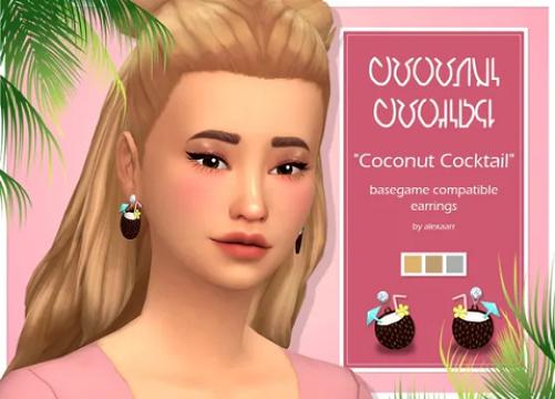 Coconut Cocktail Earrings