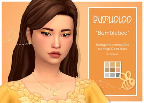 Bumblebee Earrings & Necklace