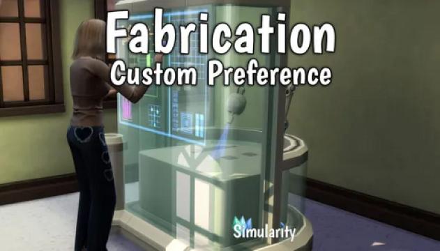 Fabrication Custom Preference