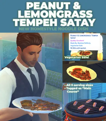 Peanut And Lemongrass Satay Skewers - New Custom Recipe