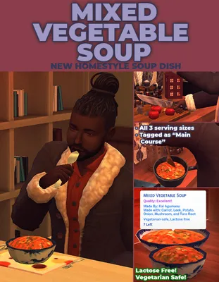 Mixed Vegetable Soup - New Custom Recipe