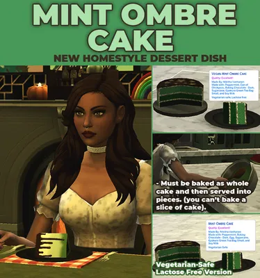 Mint Ombre Cake - New Custom Recipe