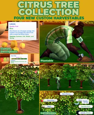 Citrus Tree Collection - New Custom Harvestables