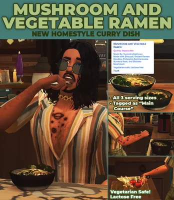 Mushroom & Vegetable Ramen - New Custom Recipe