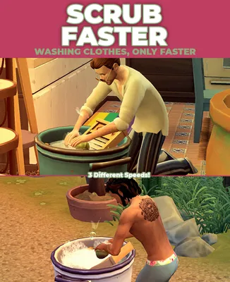 Scrub Faster - Washing Clothes, Only Faster!