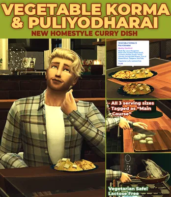 Vegetable Korma & Puliyodharai - New Custom Recipe