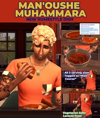 Man'Oushe Muhammara - New Custom Food Recipe