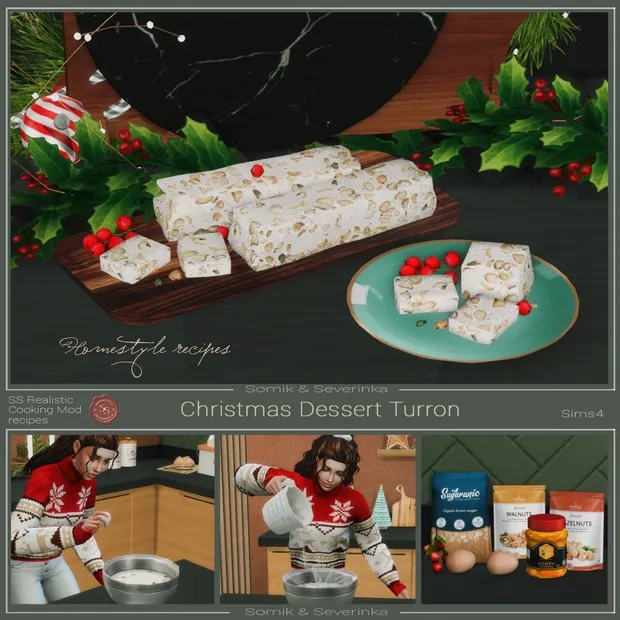 Dessert "Turrón" 