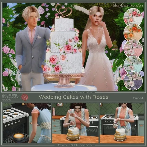 Wedding Cakes with Roses