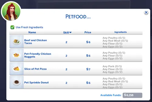 Custom Pet Food