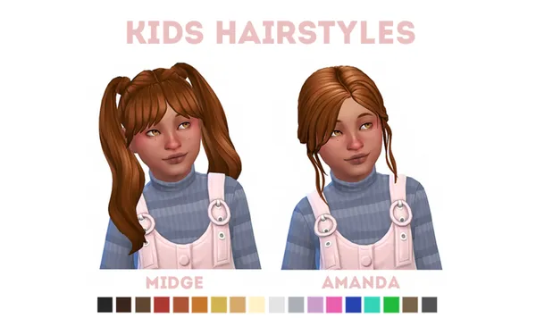 Midge & Amanda hair
