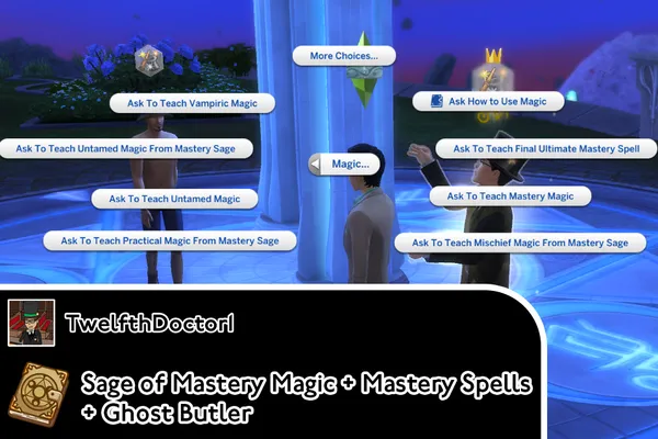 Sage of Mastery Magic + Mastery Spells + Ghost Butler + Alchemy