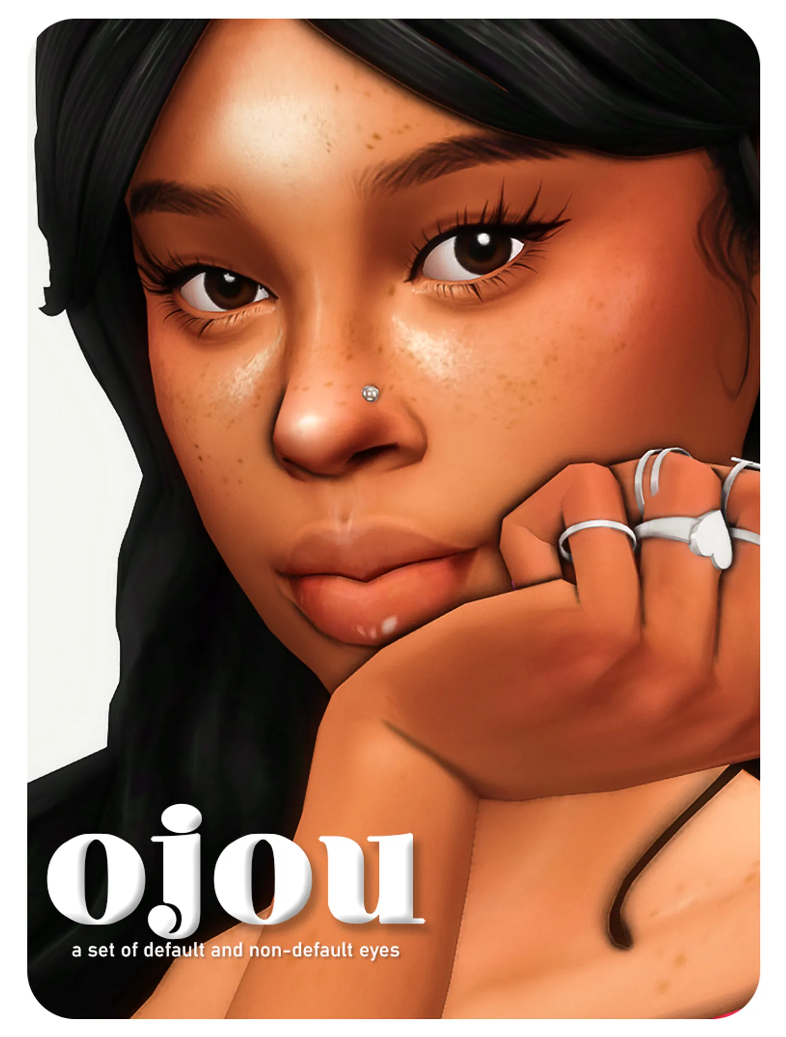 ojou; a set of default and non-default eyes