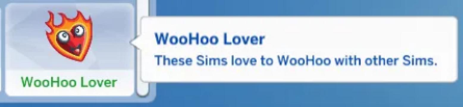 Woohoo Lover Trait