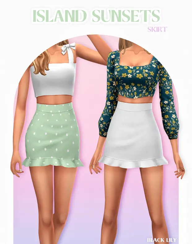 Island Sunsets Skirt 
