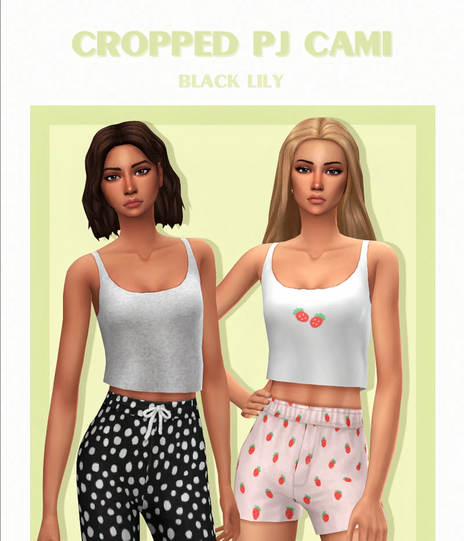 Cropped PJ Cami