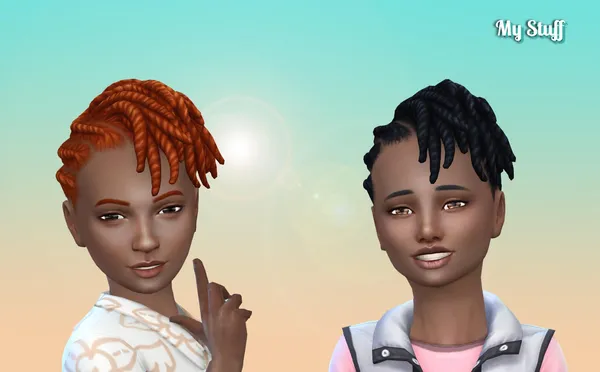 Flat Twist Updo for Kids