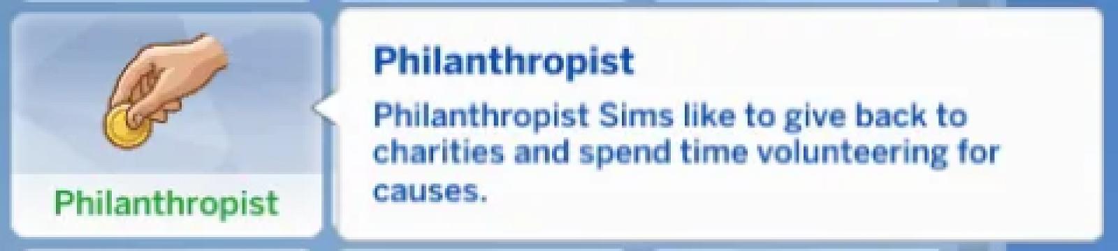 Philanthropist Trait