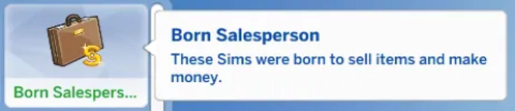 Born Salesperson Trait