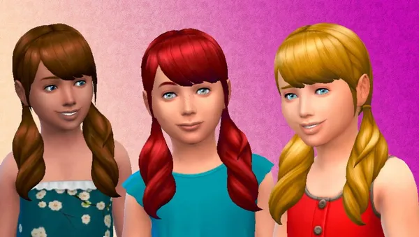 Pigtails Hair for girls