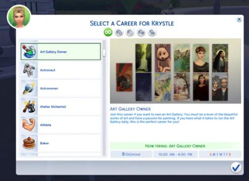 Art Gallery Owner (No Promotion)