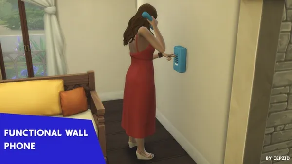Functional Landline Wall Phone 