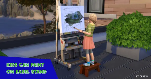 Kids can paint mod
