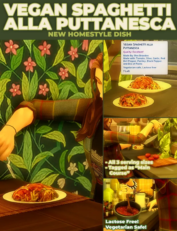Vegan Spaghetti Alla Puttanesca - New Custom Recipe