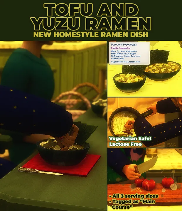 Tofu and Yuzu Ramen - New Custom Recipe