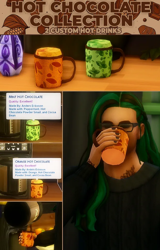 Hot Chocolate Collection - 2 New Custom Drinks