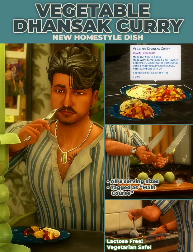 Vegetable Dhansak Curry - New Custom Recipe