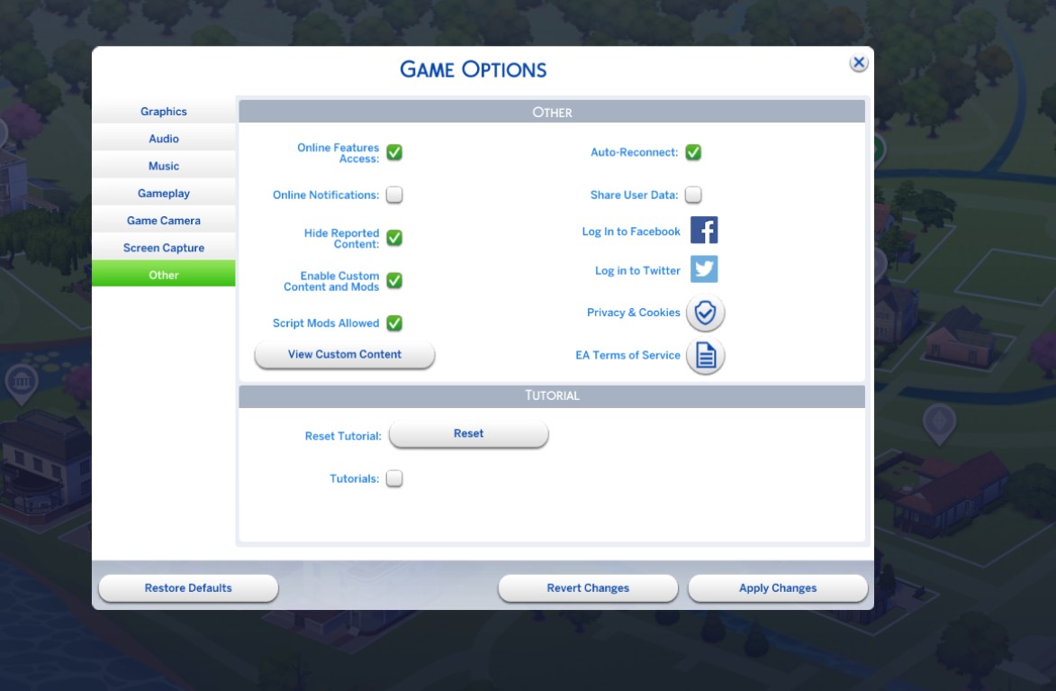 options